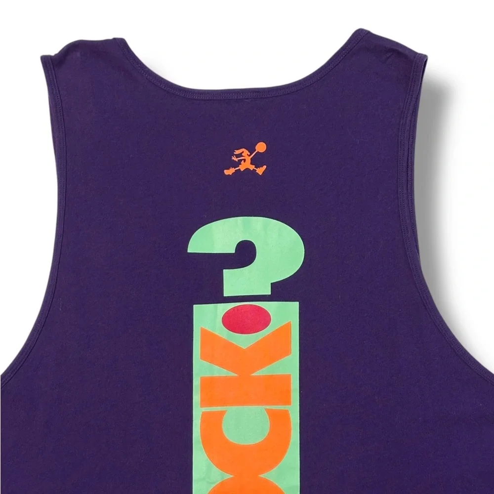 NIKE JORDAN JUMPMAN 2015 What’s Up Jock Purple Graphic Tank 3XL